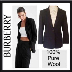 nwot Burberry Wool Blazer